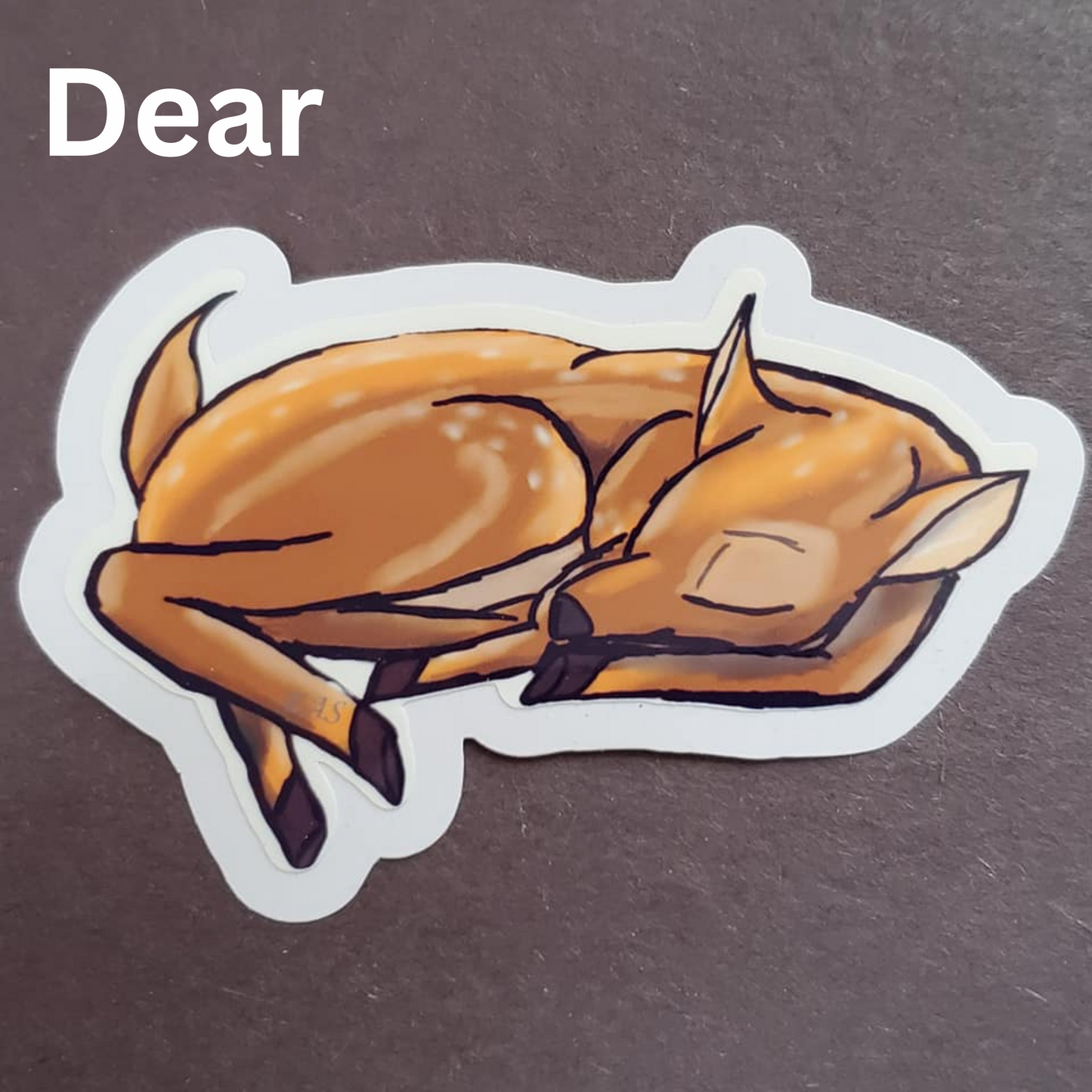 Hand Drawn Sleepy Animal Stickers 3-inch