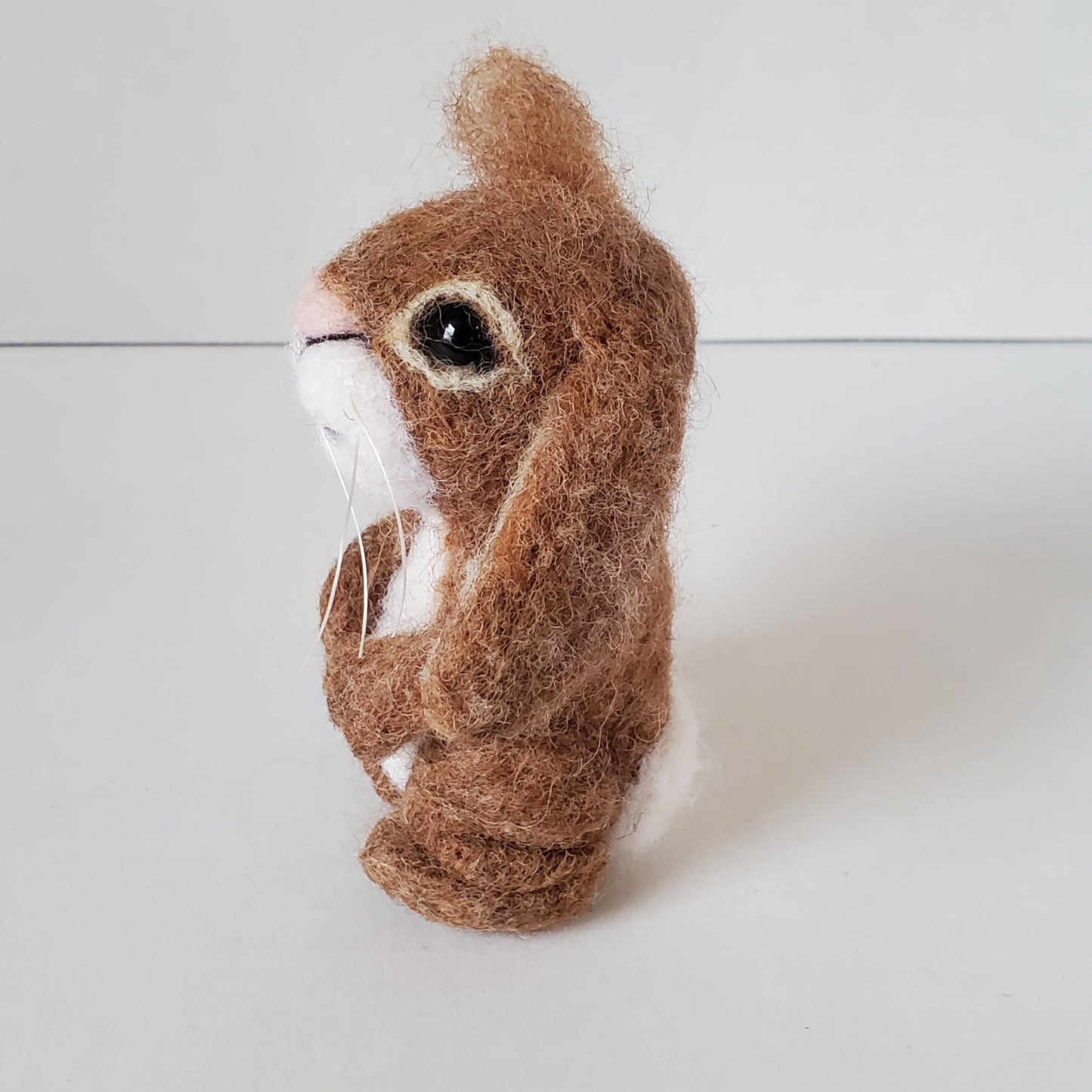 Needle Felted Bunny in Daisy Pot