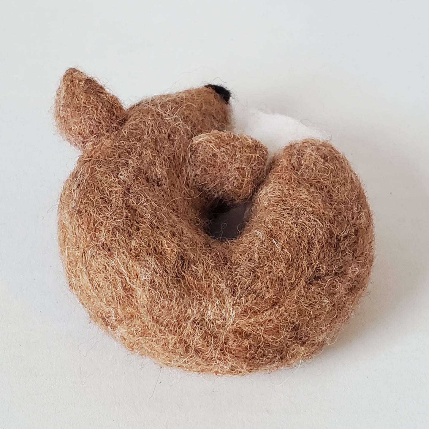 Needle Felted Sleepy Fox