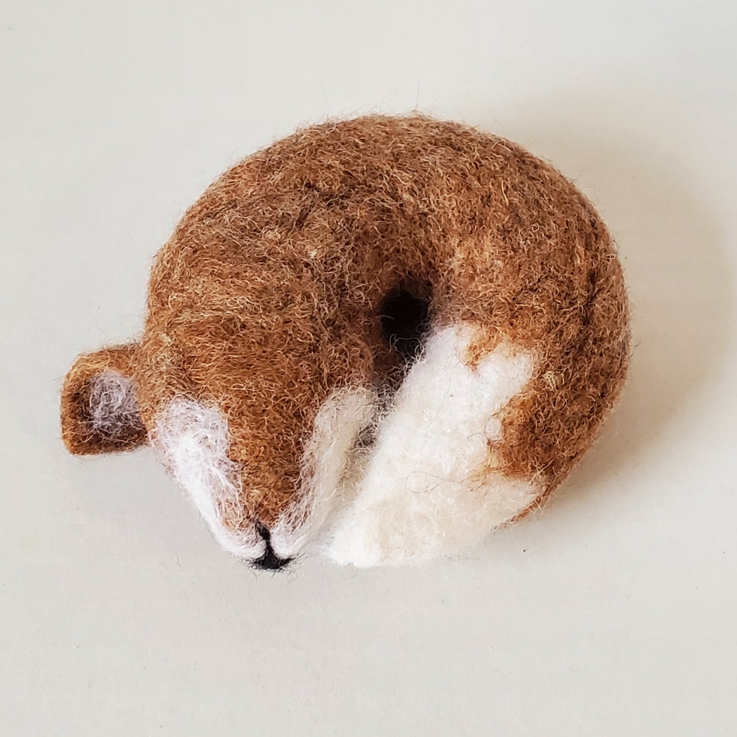 Needle Felted Sleepy Fox