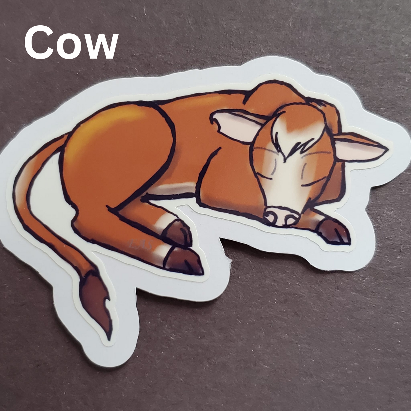 Hand Drawn Sleepy Animal Stickers 3-inch