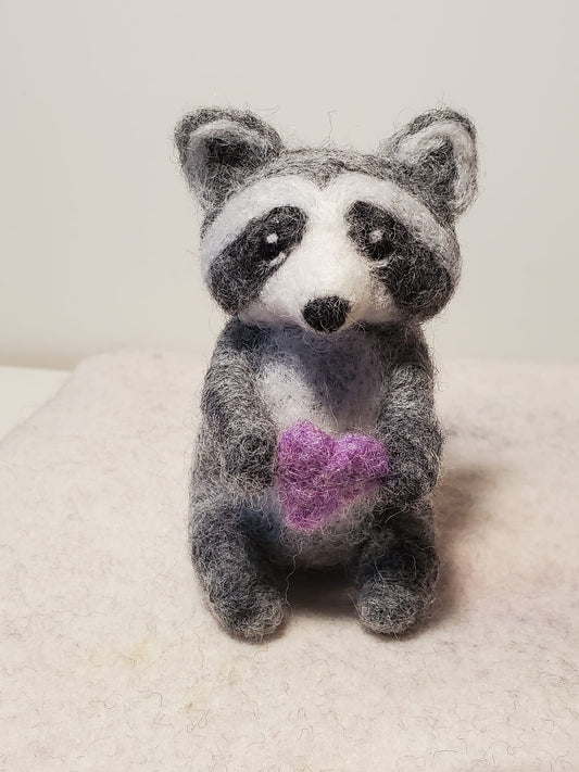 Needle Felted Raccoon Template Free to download