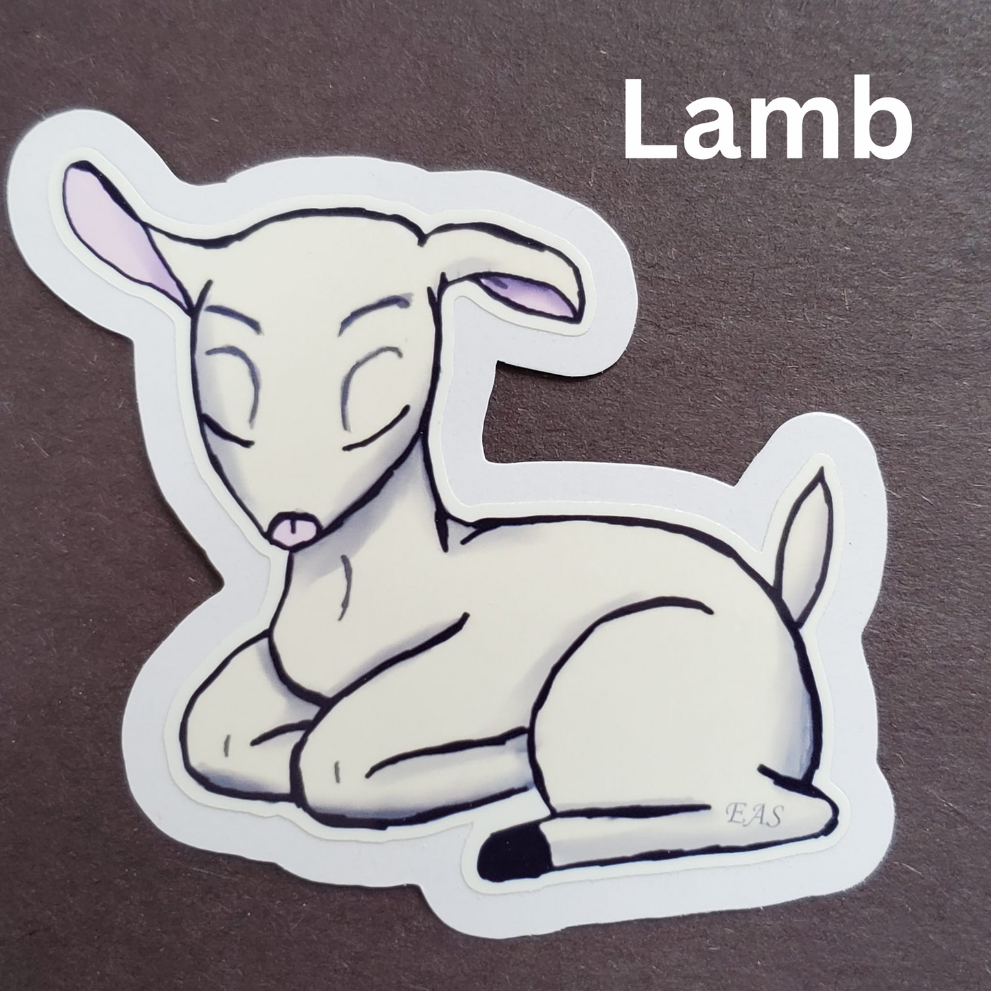 Hand Drawn Sleepy Animal Stickers 3-inch