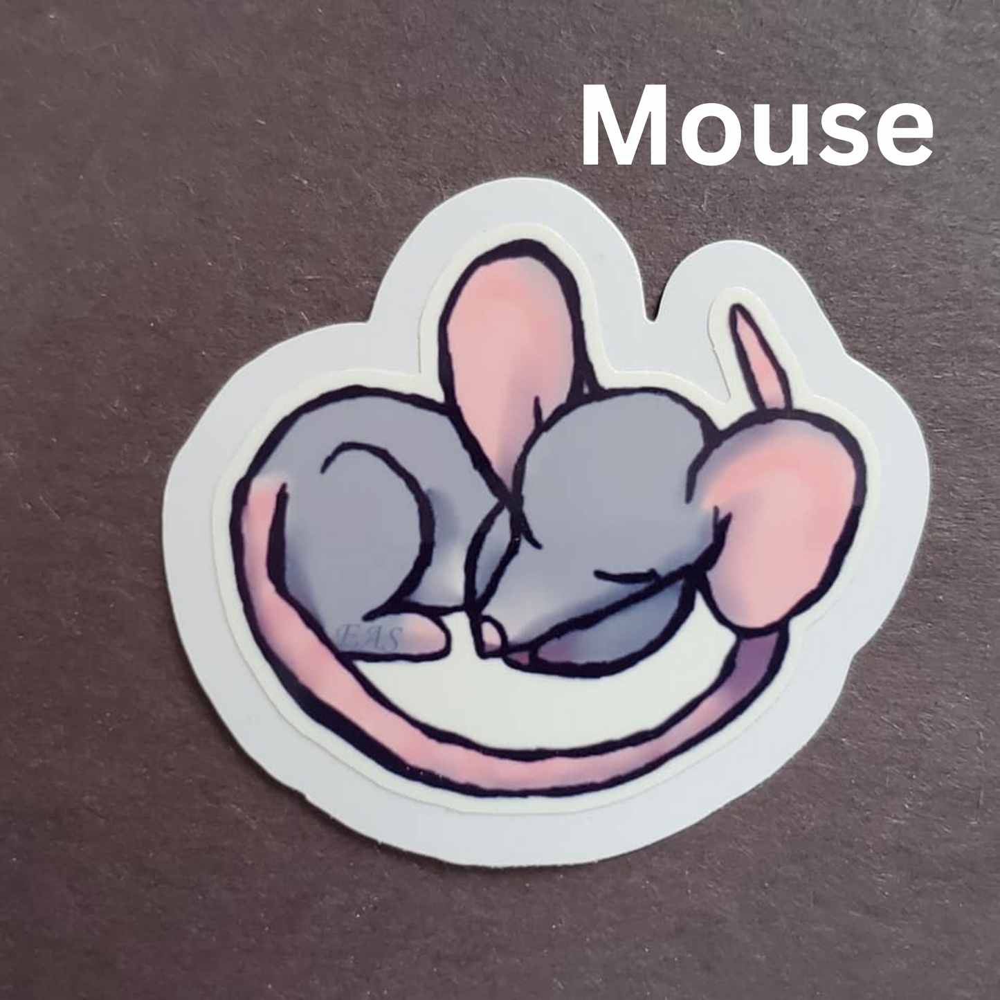Hand Drawn Sleepy Animal Stickers 3-inch