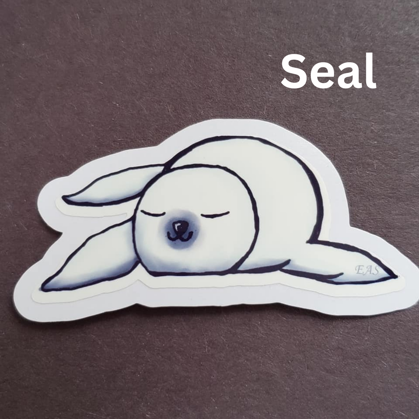 Hand Drawn Sleepy Animal Stickers 3-inch