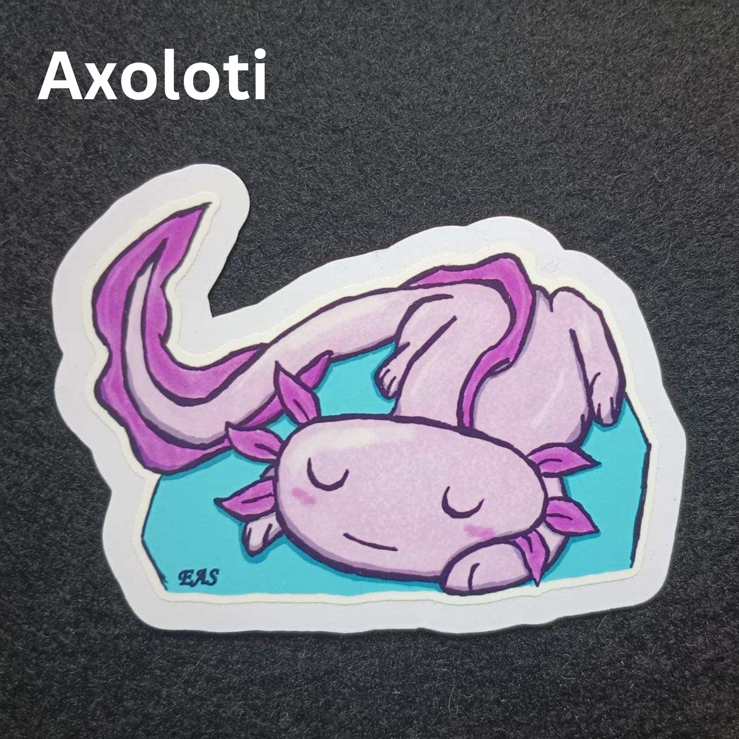 Hand Drawn Sleepy Animal Stickers 3-inch