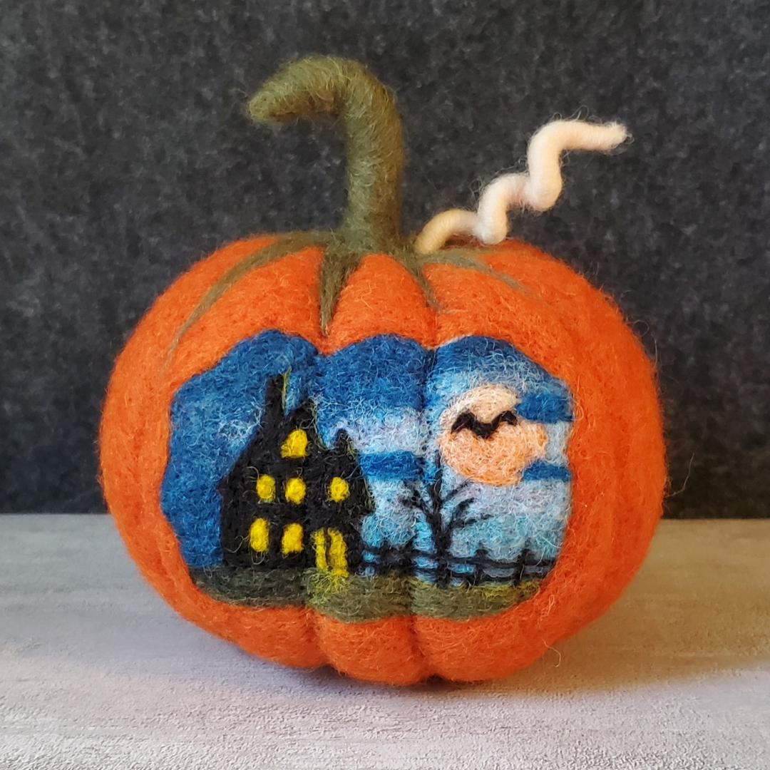Needle Felted Pumpkin Tutorials