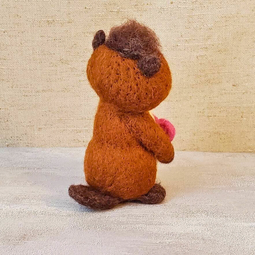 Gus the Needle Felted Groundhog