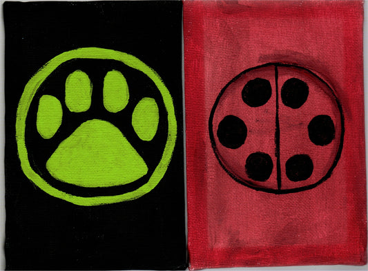 Miraculous Ladybubg Acrylic Painting Sat