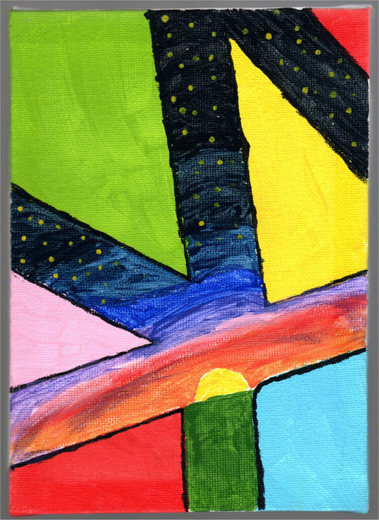 Sunset Acrylic Painting