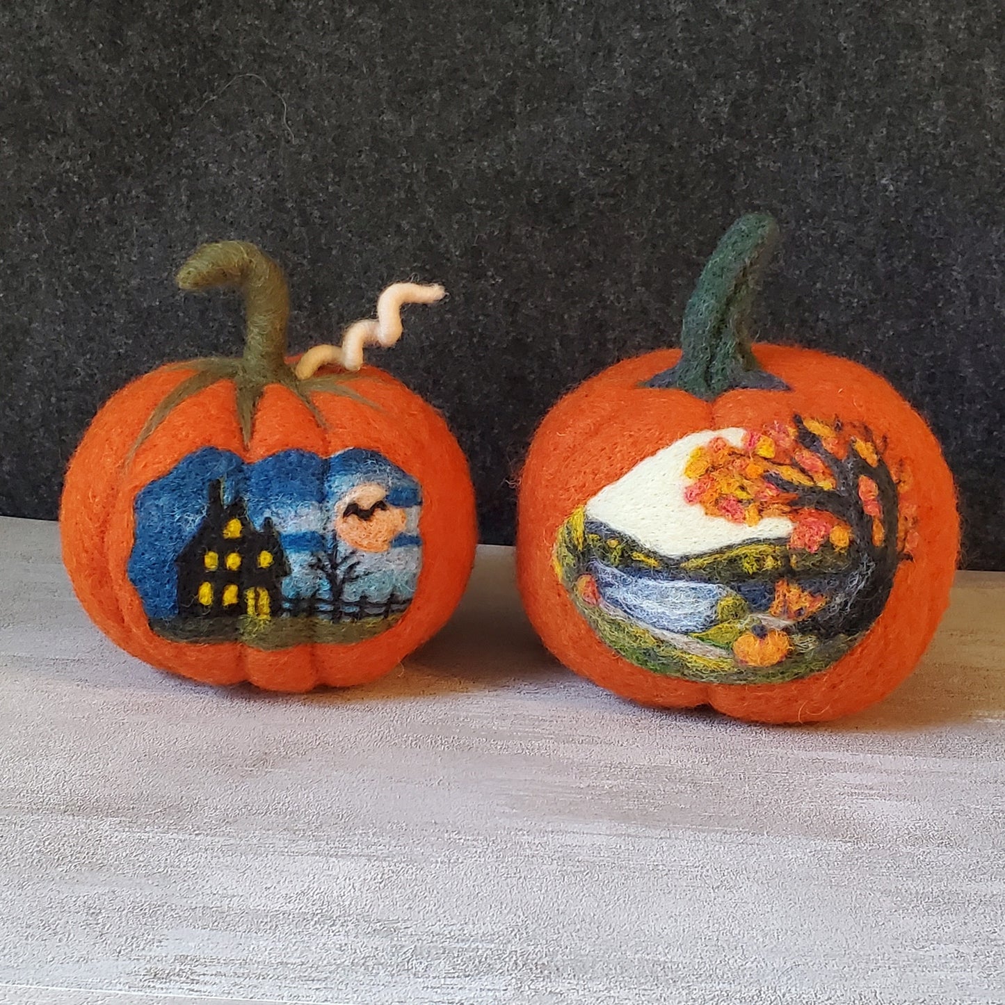 Needle Felted Pumpkin Tutorials