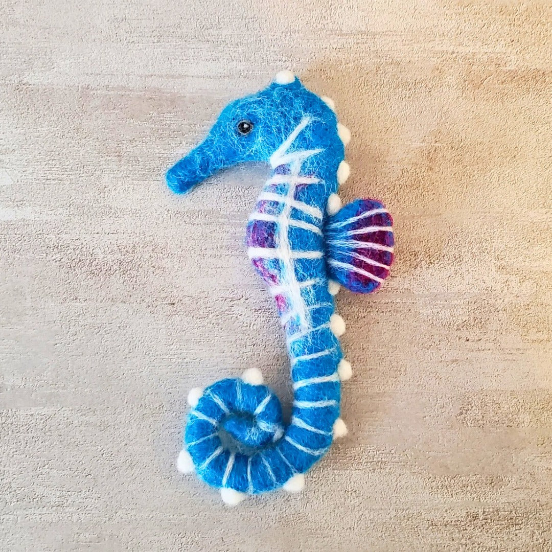 Sammy the Needle Felted Seahorse