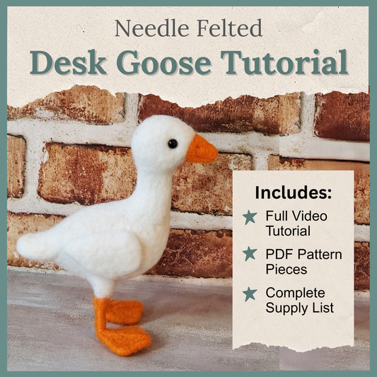 Needle Felted Desk Goose Tutorial