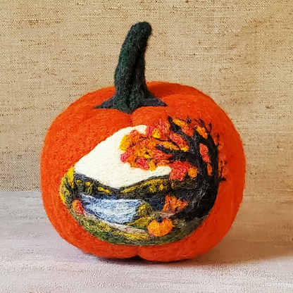 Needle Felted Pumpkin Tutorials