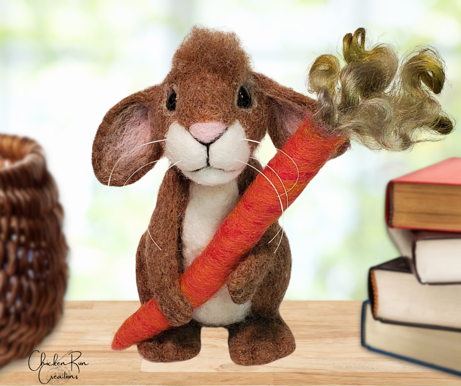 Needle Felted Standing Bunny Video Class