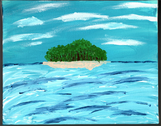 Island Acrylic Painting