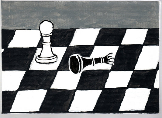 Chessboard Acrylic Painting