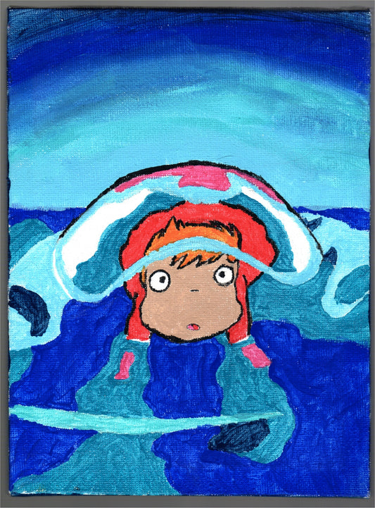 Ponyo From Ponyo Acrylic Painting